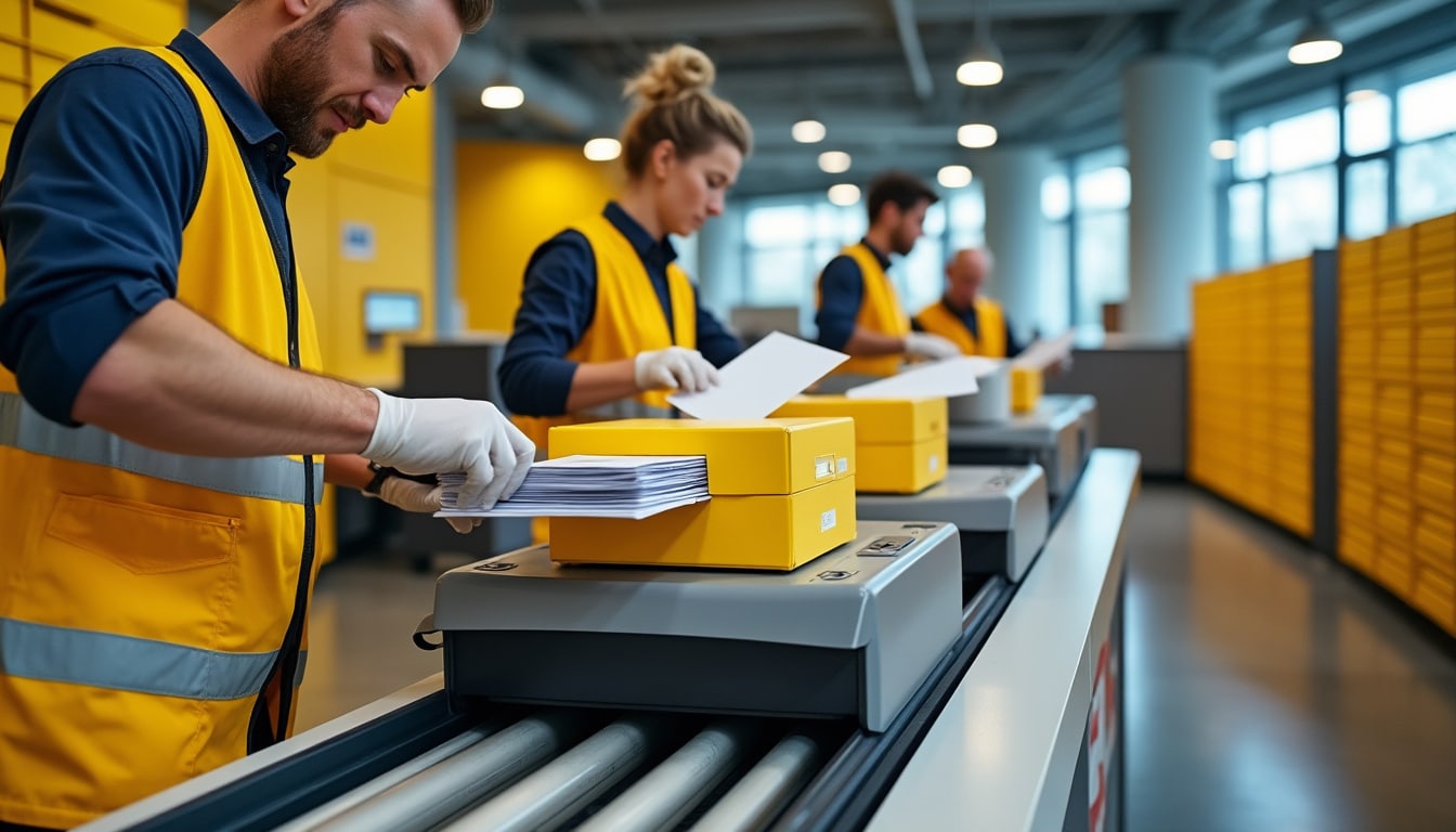 Illustration: La Poste, pilier national de la gestion du courrier en France