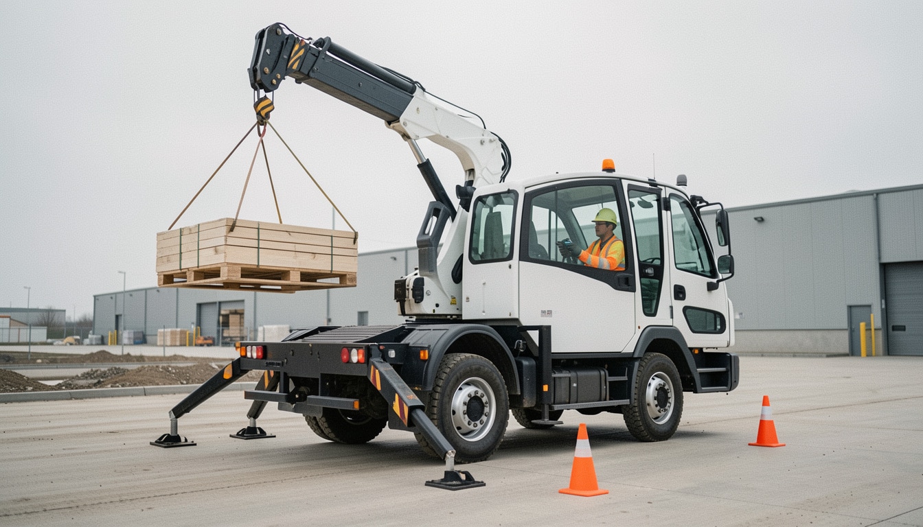 Camion-grue auxiliaire : usages, critères et sécurité