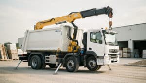 Camion avec grue et benne : usages et bon choix