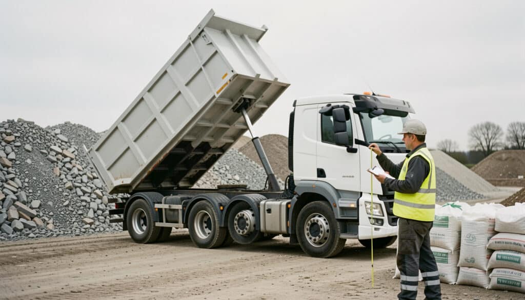 Quel volume pour un camion benne de 3,5 tonnes ?