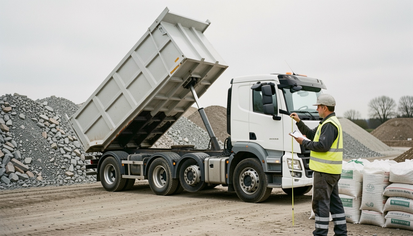 Quel volume pour un camion benne de 3,5 tonnes ?