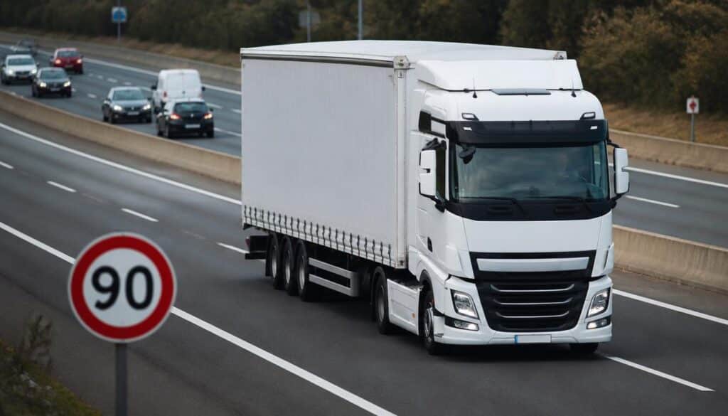 Vitesse des poids lourds : règles et limites à connaître